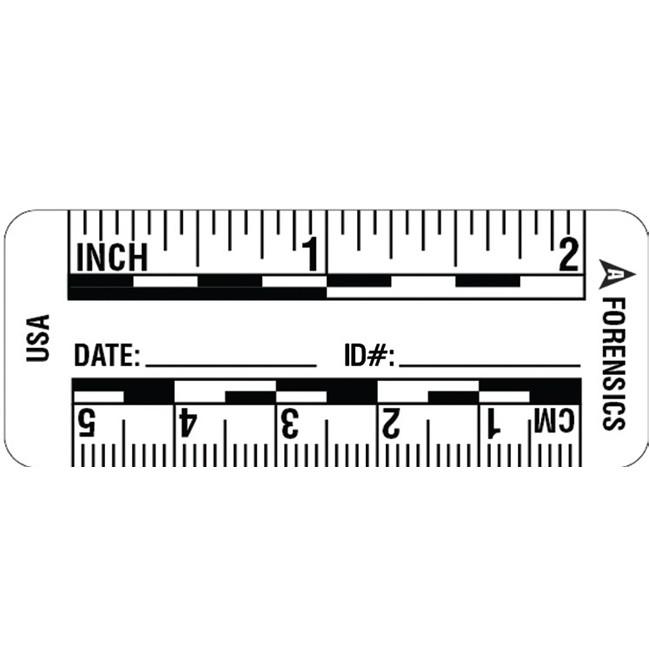 Arrowhead Forensics SureSeal™ Adhesive Photo Scales - White - 2"/5 cm - 200/roll Tactical Distributors Ltd New Zealand