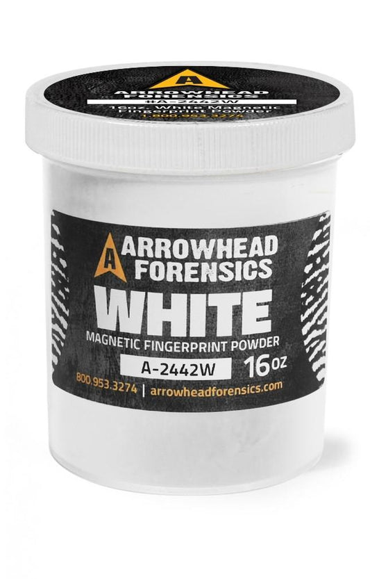 Arrowhead Forensics White Magnetic Latent Fingerprint Powder - 16 oz. Tactical Distributors Ltd New Zealand