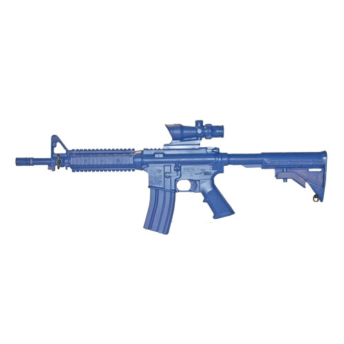 Blue Training Guns - Bluegun M4 Commando Flat Top Open Stock Color: Blue Weighted: No Tactical Distributors Ltd New Zealand