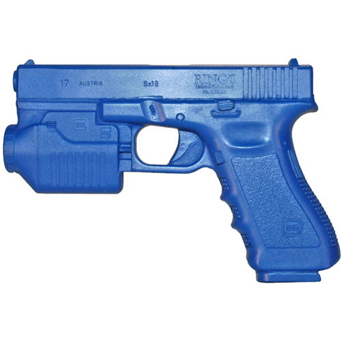 Blue Training Guns - Glock 17/22/31 w/ Glock Tactical Light Color: Blue Weighted: Yes Tactical Distributors Ltd New Zealand