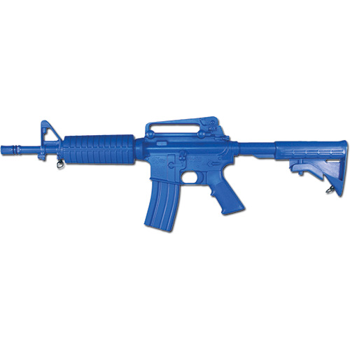 Blue Training Guns - M4 Commando Open Stock BLU Color: Blue Weighted: Yes Tactical Distributors Ltd New Zealand