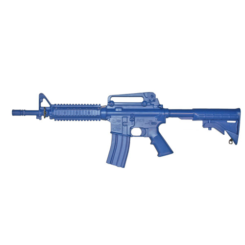 Blue Training Guns - M4 Commando Open Stock, Forward Rail Color: Black Weighted: Yes Tactical Distributors Ltd New Zealand