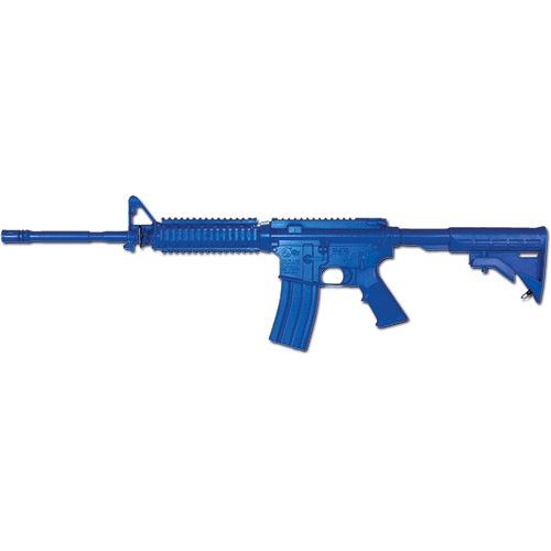 Blue Training Guns - M4 Flat Top Open Stock Forward Rail Color: Blue Weighted: No Stock: Fixed Tactical Distributors Ltd New Zealand