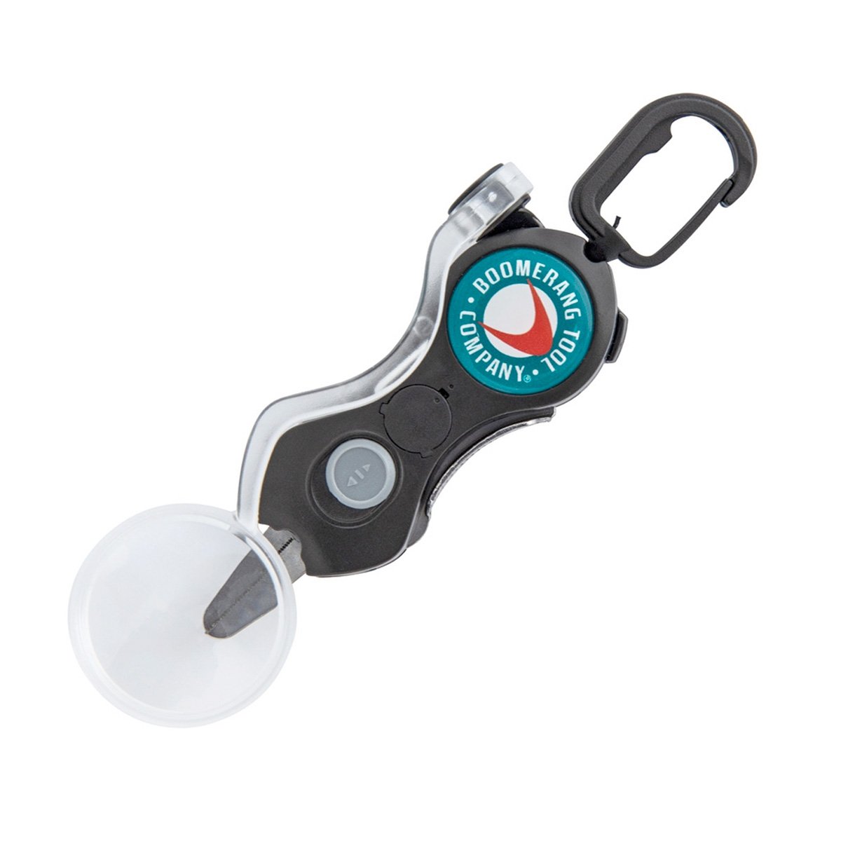 Boomerang Tool Company Long SNIP Cheaters Fishing Line Cutter with Fly Trimming Magnifying Glass, Cuts 50 lb. Braided Fishing Line SNIP224 With LED Light Tactical Distributors Ltd New Zealand