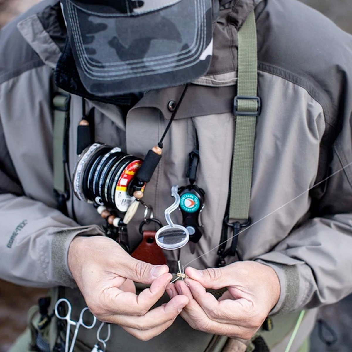 Boomerang Tool Company Long SNIP Cheaters Fishing Line Cutter with Fly Trimming Magnifying Glass, Cuts 50 lb. Braided Fishing Line Tactical Distributors Ltd New Zealand