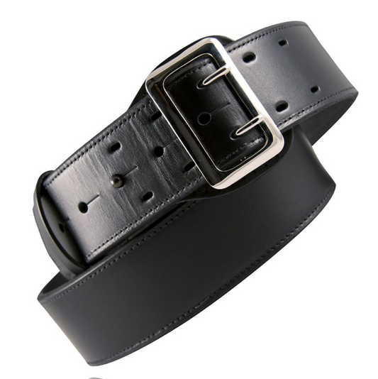 Boston Leather 6501 Sam Browne Duty Belt Fully Lined 2 1/4” Wide Black Solid Brass Black Tactical Distributors Ltd New Zealand
