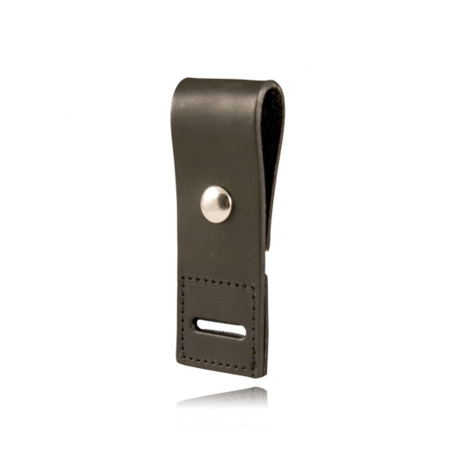 Boston Leather Epaulet Mic Holder 1 3/4 x 9 Inches Slot Plain Black Leather Tactical Distributors Ltd New Zealand