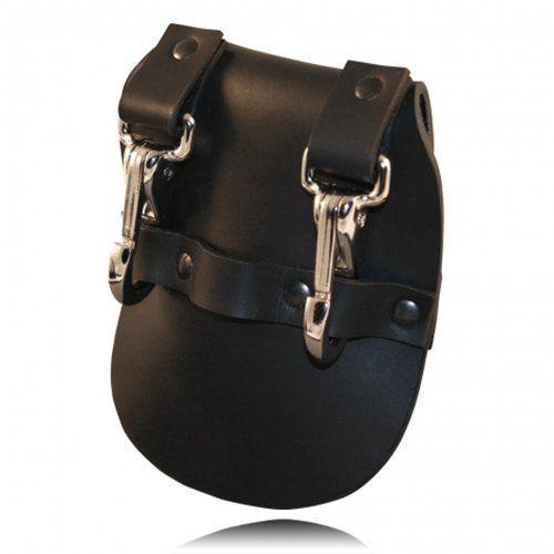 Boston Leather Jailers Double Key Holder Plain Black Leather Tactical Distributors Ltd New Zealand