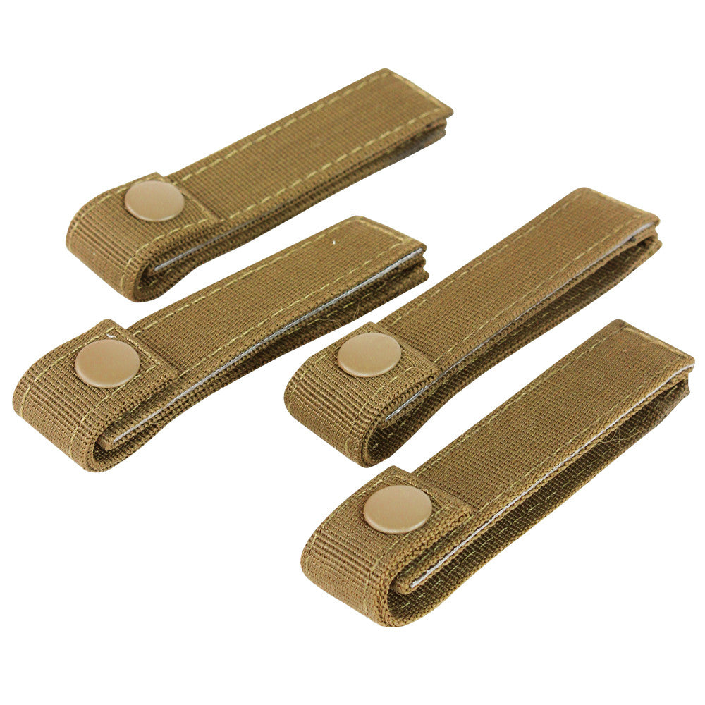 Condor 4 Inches MOD Straps - 4pcs/Pack Coyote Brown Tactical Distributors Ltd New Zealand