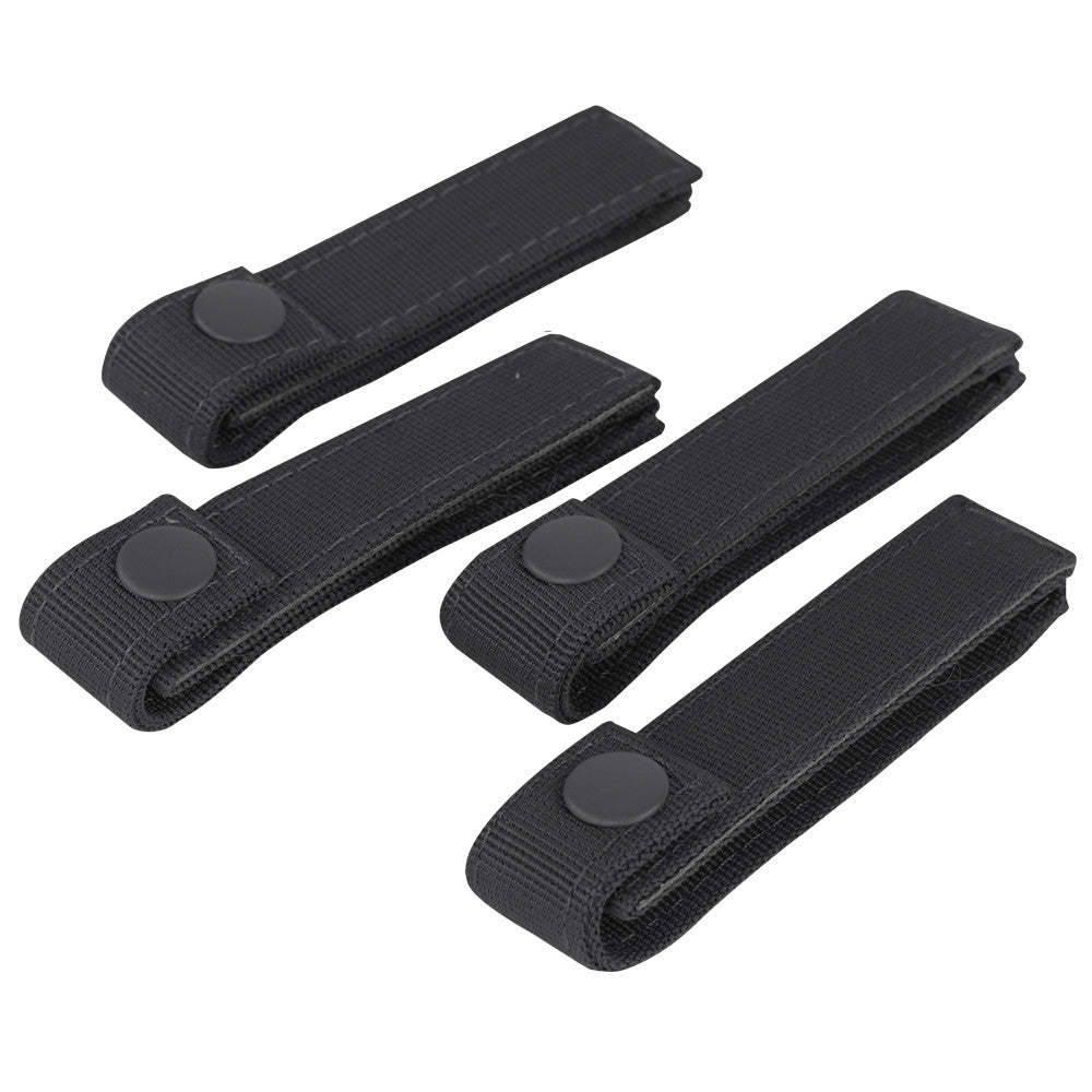 Condor 4 Inches MOD Straps - 4pcs/Pack Black Tactical Distributors Ltd New Zealand