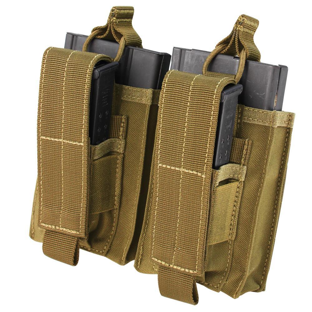 Condor Double Kangaroo M14 Mag Pouch Coyote Brown Tactical Distributors Ltd New Zealand