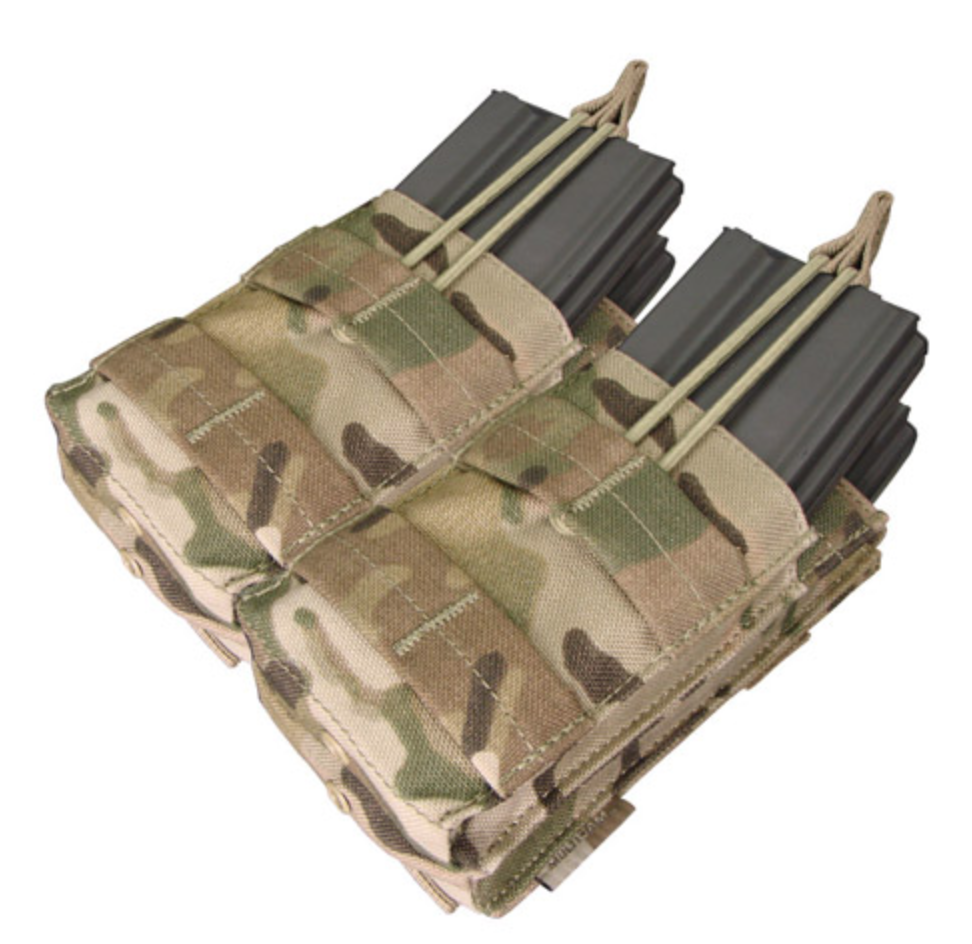 Condor Double Stacker Open Top M4 Mag Pouch MultiCam Tactical Distributors Ltd New Zealand