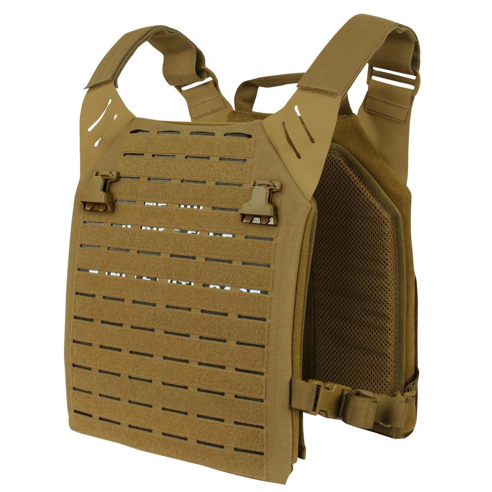 Condor LCS Vanquish Plate Carrier Coyote Brown Tactical Distributors Ltd New Zealand