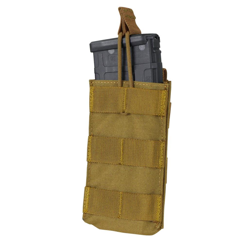 Condor Single M4 M16 Open Top Mag Pouch Coyote Brown Tactical Distributors Ltd New Zealand