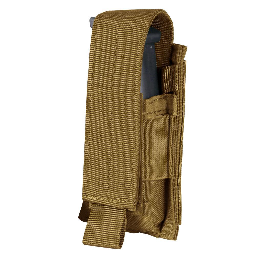 Condor Single Pistol Mag Pouch Coyote Brown Tactical Distributors Ltd New Zealand