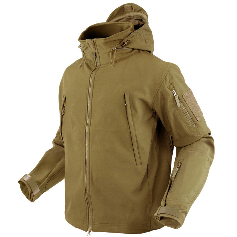 Condor Summit Soft Shell Jacket Jackets Condor Outdoor Coyote Brown X-Small Tactical Gear Supplier Tactical Distributors Australia