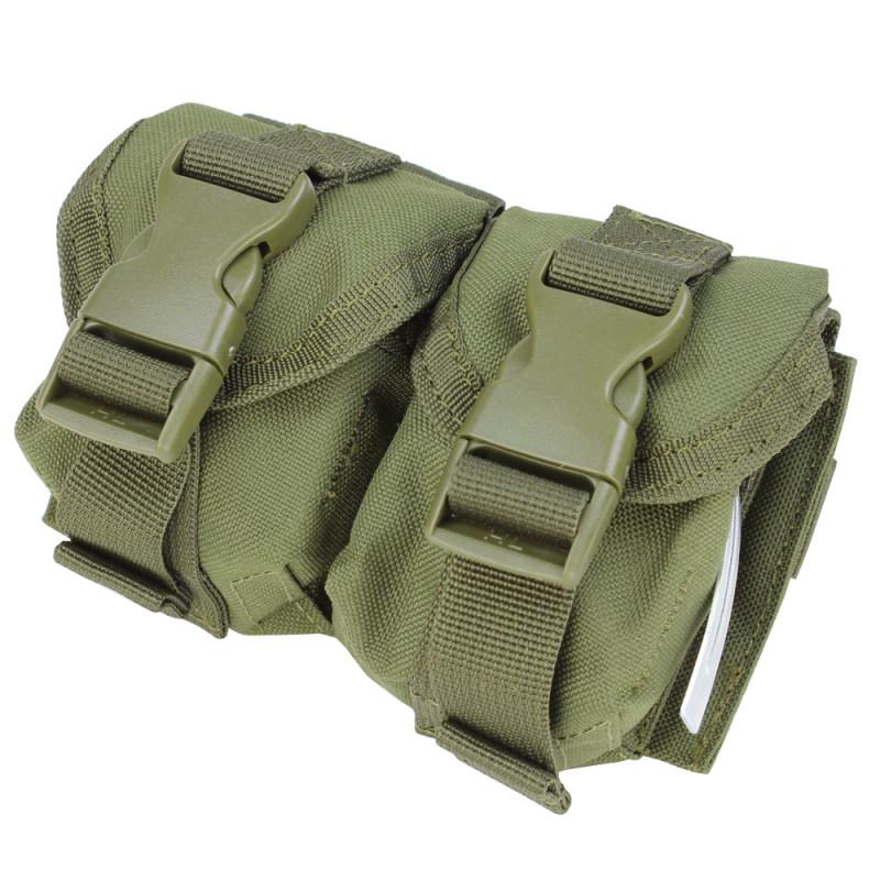 Condor Tactical MA14 MOLLE Modular Military Double Frag Grenade Pouch Olive Drab (001) Tactical Distributors Ltd New Zealand