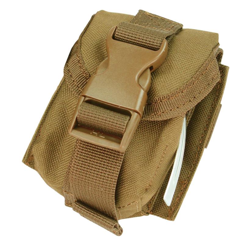 Condor Tactical MA15 MOLLE Modular Military Single Frag Grenade Pouch Coyote Brown (498) Tactical Distributors Ltd New Zealand
