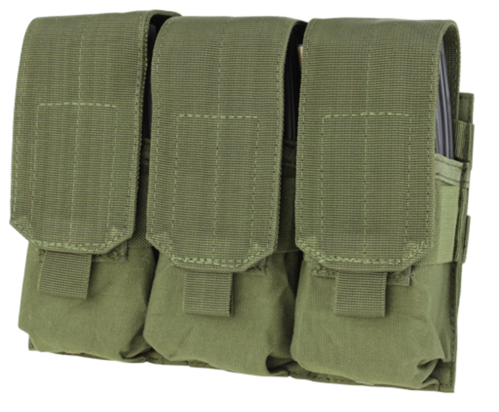 Condor Triple M4 Mag Pouch OD Green Tactical Distributors Ltd New Zealand