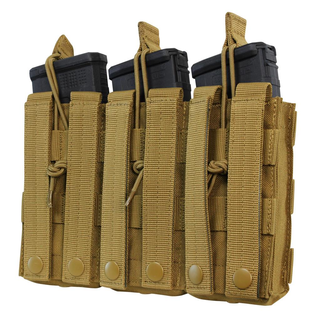 Condor Triple M4 Open Top Mag Pouch Olive Drab Tactical Distributors Ltd New Zealand