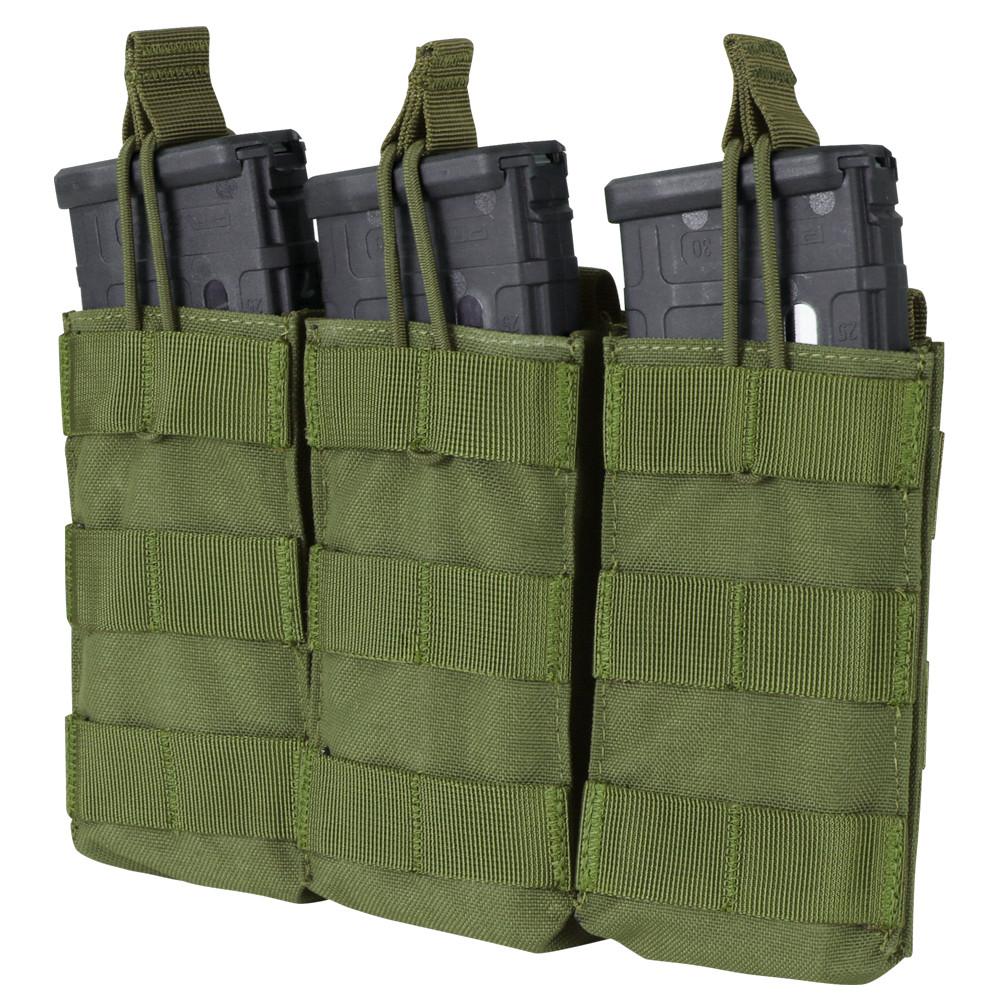 Condor Triple M4 Open Top Mag Pouch Olive Drab Tactical Distributors Ltd New Zealand