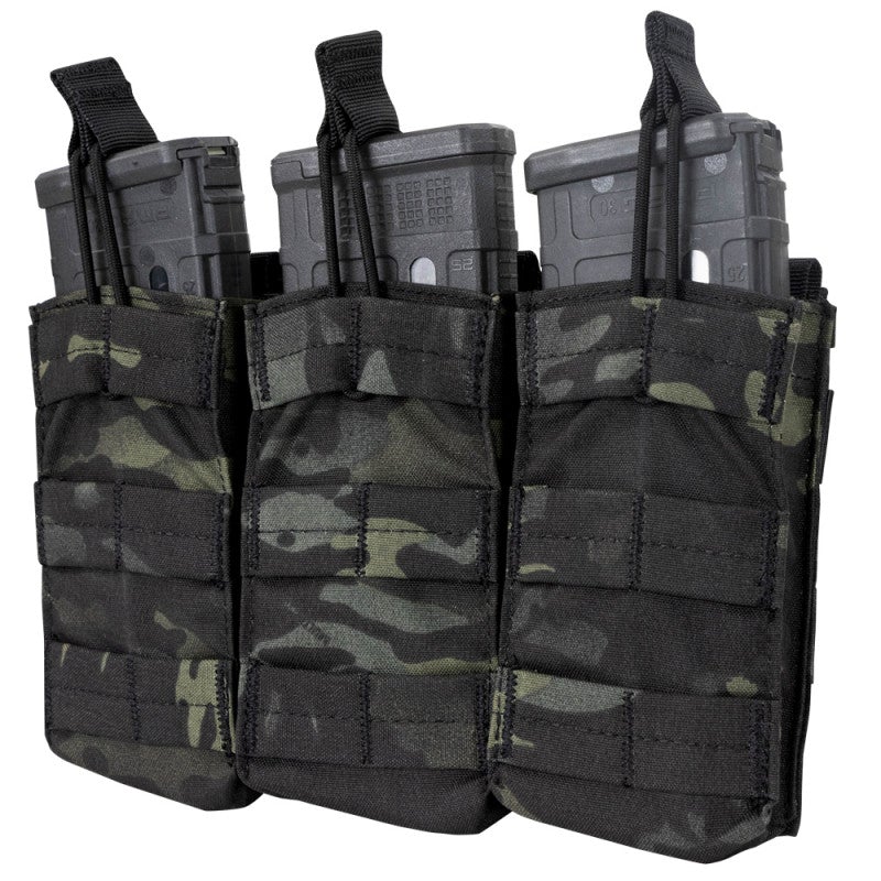 Condor Triple M4/M16 Open Top Mag Pouch Multicam Black – Tactical ...