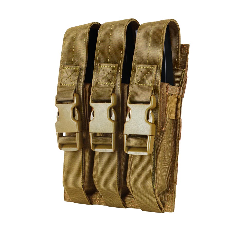 Condor Triple MP5 Mag Pouch Coyote Brown Tactical Distributors Ltd New Zealand