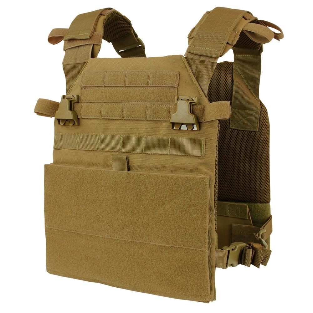 Condor Vanquish Plate Carrier Coyote Brown Tactical Distributors Ltd New Zealand