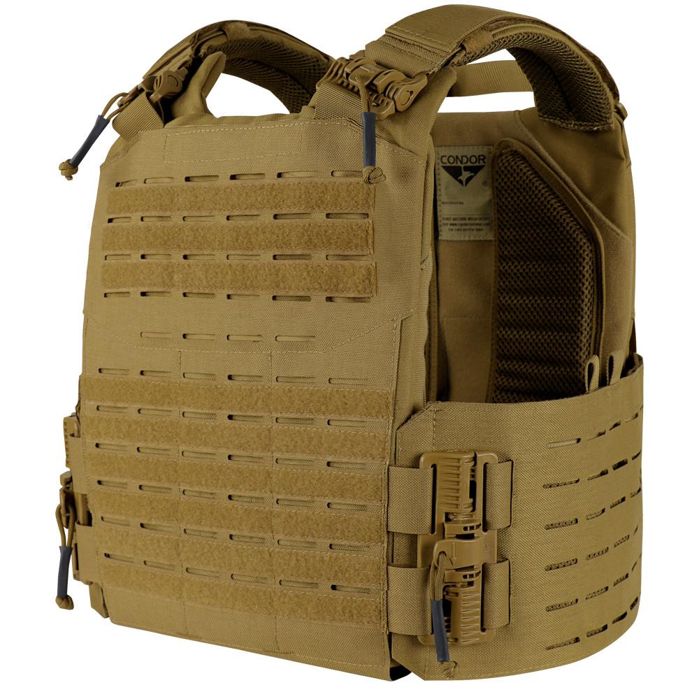 Condor Vanquish RS Plate Carrier Vests & Plate Carriers Condor Outdoor Coyote Brown Large Tactical Gear Supplier Tactical Distributors Australia