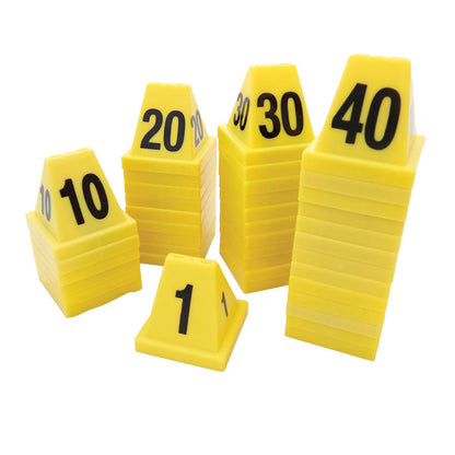 CSI Co Number Cones Yellow 1-20 Tactical Distributors Ltd New Zealand