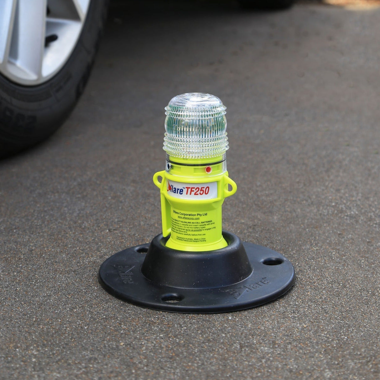 Eflare TF250 Safety Red Flashing with Torch Function and Rubber Base Tactical Distributors Ltd New Zealand