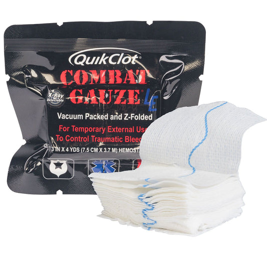 Eleven 10 QuikClot Z Fold Combat Gauze LE Tactical Distributors Ltd New Zealand