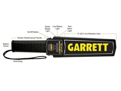 Garrett Metal Detectors Garrett Super Scanner Hand Held Metal Detector Tactical Gear