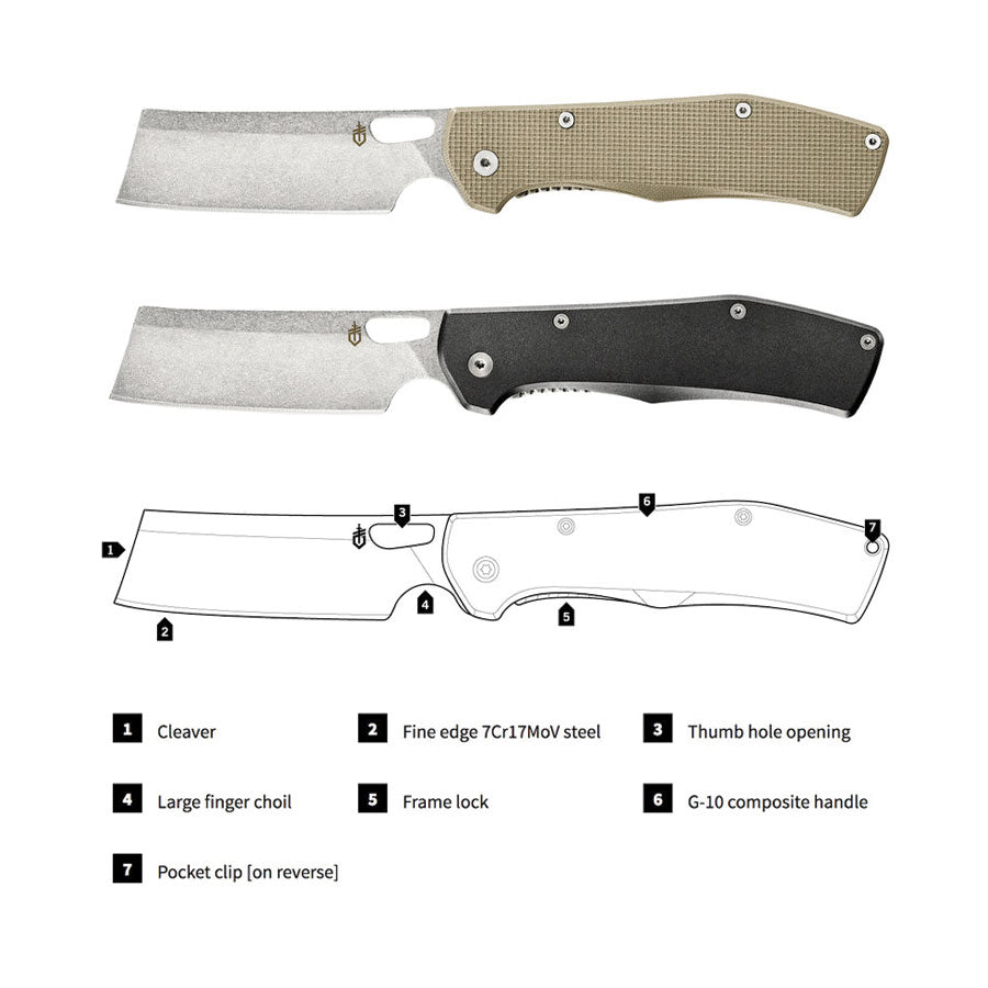 Gerber Flatiron Folder Pocket Knife Knives Gerber Tactical Gear Supplier Tactical Distributors Australia
