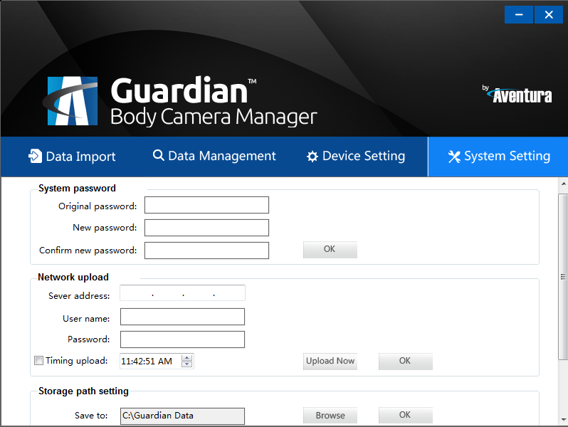 Guardian GPC-VMS Body Camera Video Management Software Tactical Distributors Ltd New Zealand