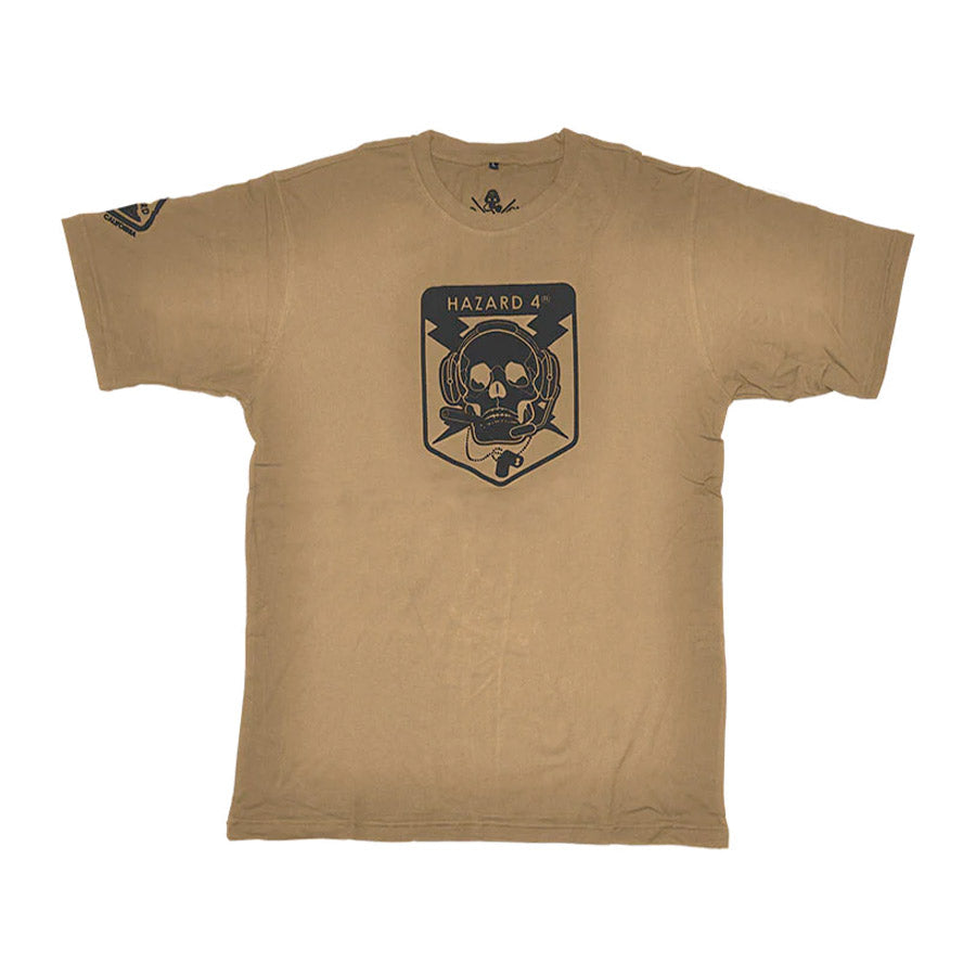 Hazard 4 Operator Skull Cotton T-Shirt Coyote 2X Large Tactical Distributors Ltd New Zealand