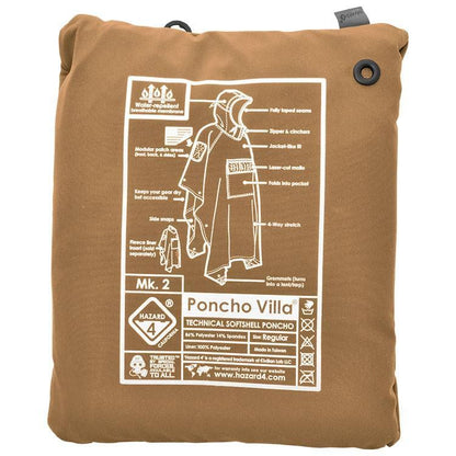 Hazard 4 Poncho Villa 2020 Version Technical Soft-Shell Poncho Coyote Tactical Distributors Ltd New Zealand