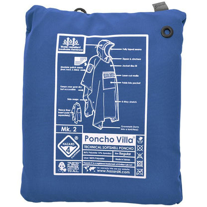 Hazard 4 Poncho Villa 2020 Version Technical Soft-Shell Poncho Royal Blue Tactical Distributors Ltd New Zealand