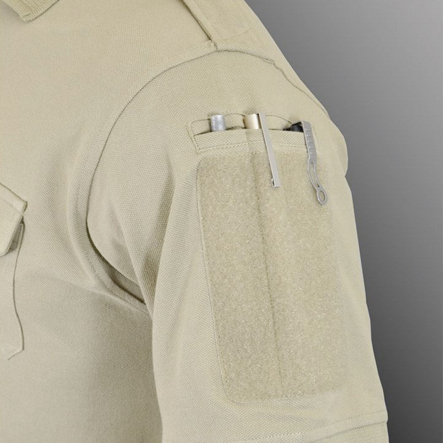 Hazard LEO Uniform with Replacement Modular Patch Polo Shirt Tan Large Tactical Distributors Ltd New Zealand