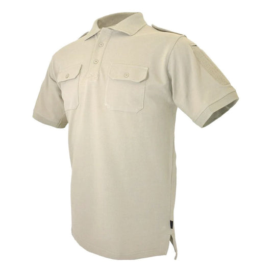 Hazard LEO Uniform with Replacement Modular Patch Polo Shirt Tan Large Tactical Distributors Ltd New Zealand