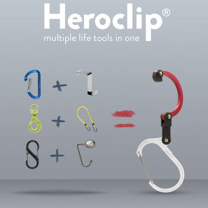 Heroclip Medium Blue Steel Tactical Distributors Ltd New Zealand