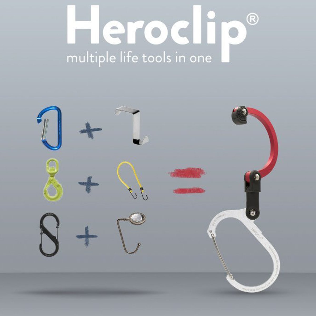 Heroclip Medium Hot Rod Red Tactical Distributors Ltd New Zealand