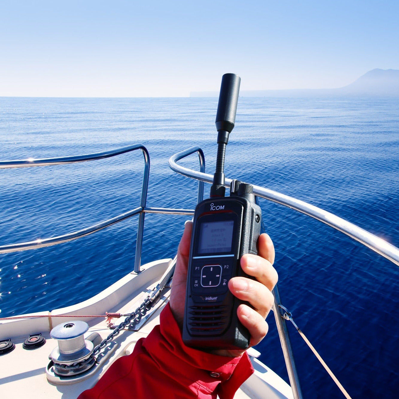 ICOM IC-SAT100 Satellite PTT Transceiver Tactical Distributors Ltd New Zealand