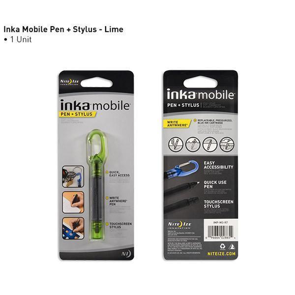 Inka Mobile Pen Translucent Lime Tactical Distributors Ltd New Zealand