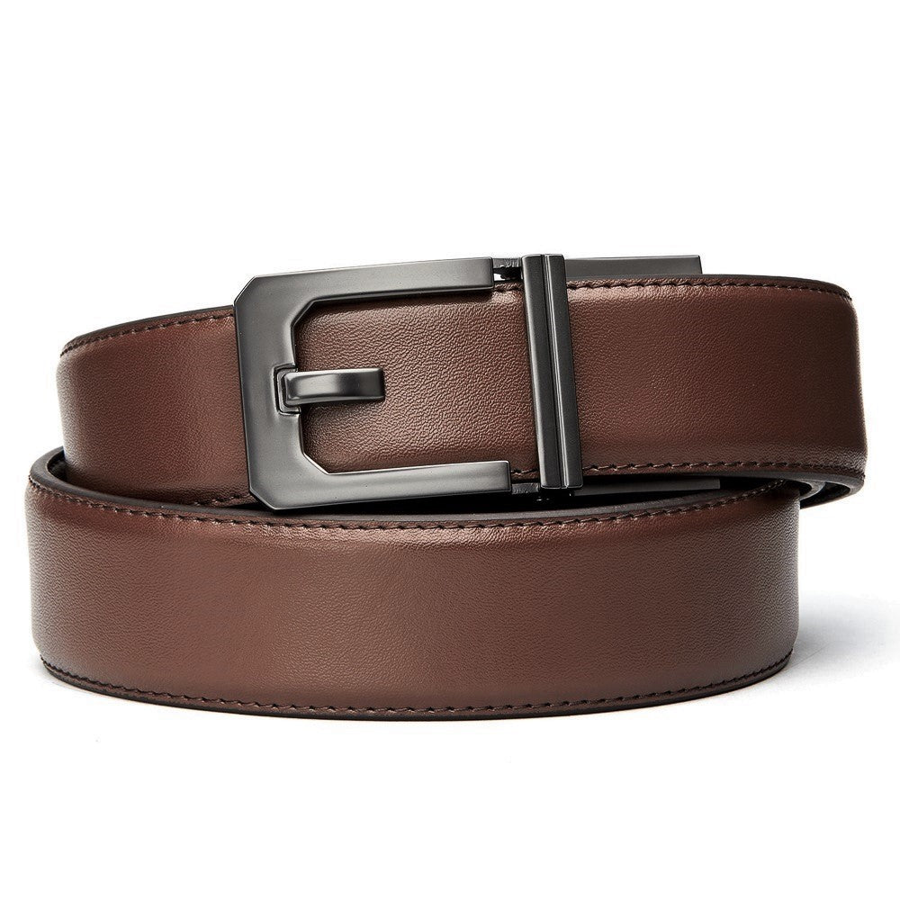 KORE Essentials Leather 1.5" Gun Belt Brown with X3 Gunmetal Buckle Belts KORE Essentials Tactical Gear Supplier Tactical Distributors Australia