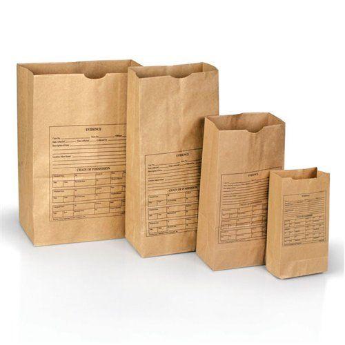 Lightning Powder Printed Paper Evidence Bags Various Sizes 100 Pack Tactical Distributors Ltd New Zealand