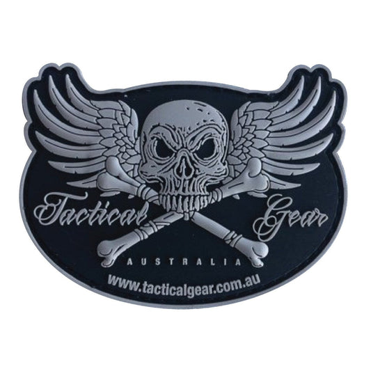 Limited Edition TGA 3D PVC Morale Patch Oval Stealth Gray Tactical Distributors Ltd New Zealand