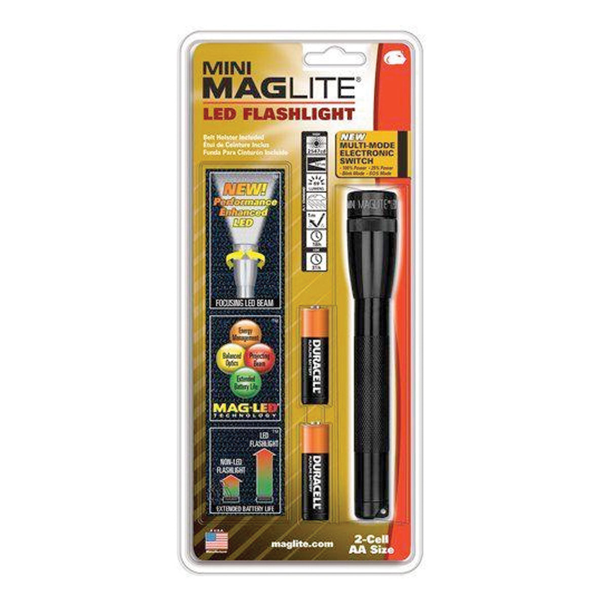 Mag-Lite Mini Pro SP P01H - Torcia tascabile a LED, 245 lm, standard ANSI, colore: Nero Mag-Lite Mini Pro SP P01H - Torcia tascabile a LED, 245 lm, standard ANSI, colore: Nero
