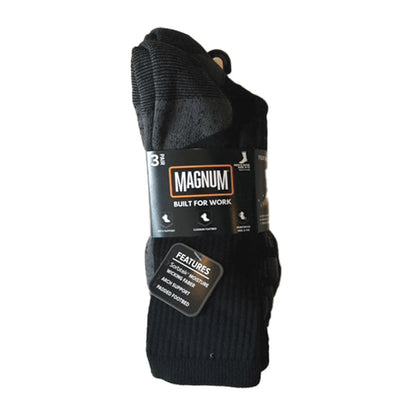 Magnum Performance Work Sock Pack of 3 Black Tactical Distributors Ltd New Zealand