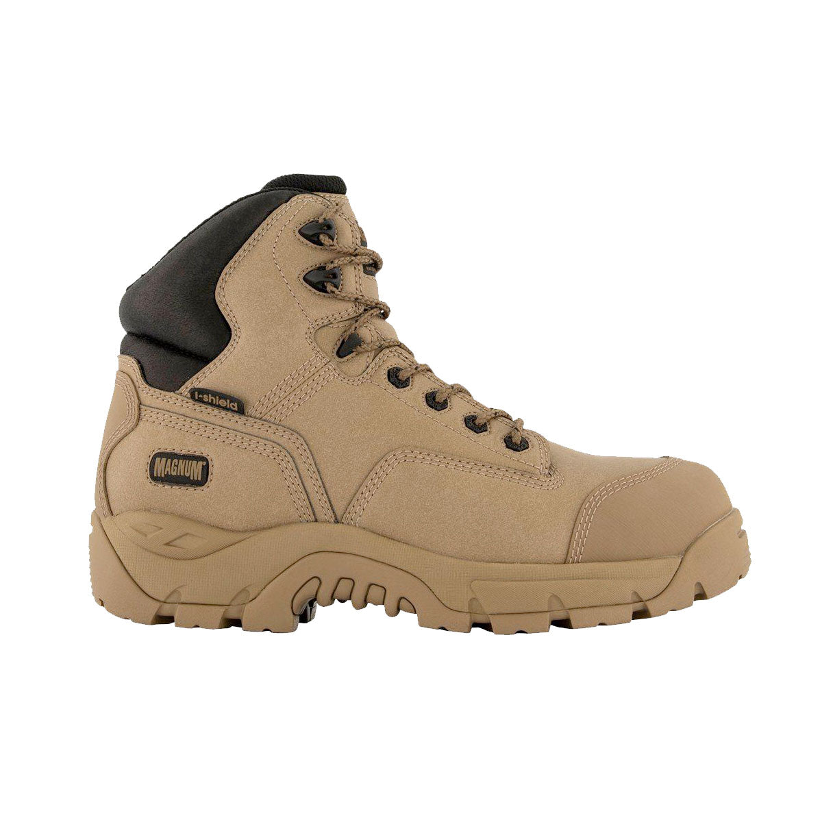 Magnum Precision Max Side-Zip Composite Toe Waterproof iShield Boot Stone 6.0 US Regular Tactical Distributors Ltd New Zealand